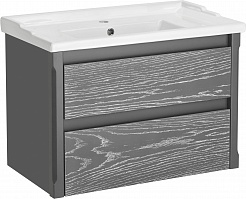 ASB-Woodline Мебель для ванной Лорена 80 подвесная grigio – фотография-6